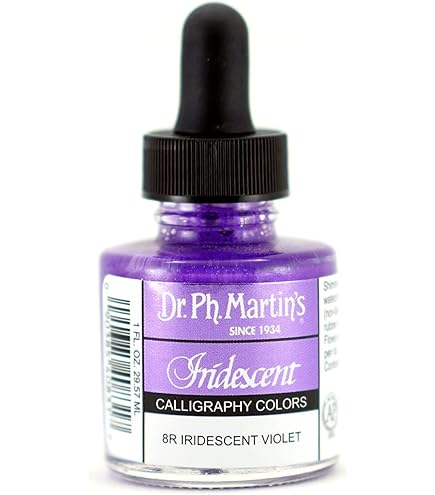 その他 Dr. Ph. Martin&#39;s Iridescent Calligraphy Color 1.0 oz Iridescent Jade (6R) tf8su2k Iridescent Calligraphy Color, 1.0 oz, Iridescent Violet (8R
